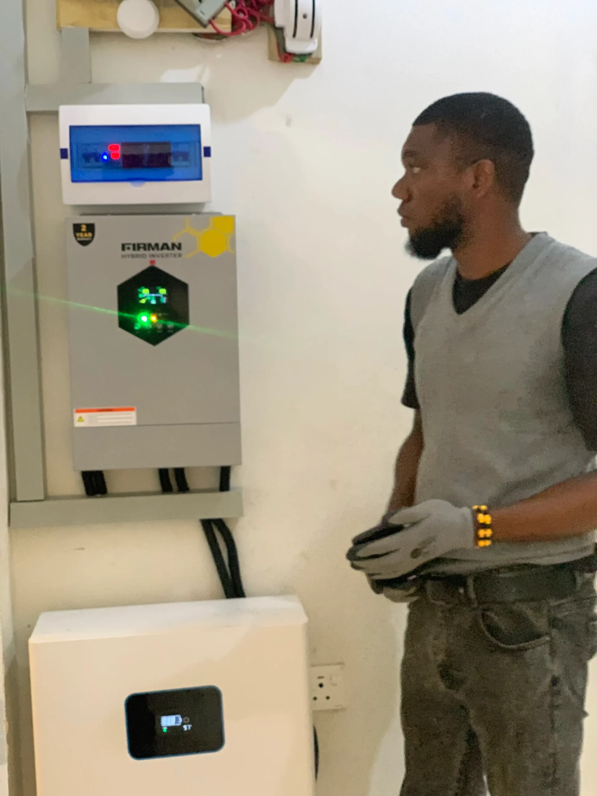 6kva with 5kwh setup by Gotech solar