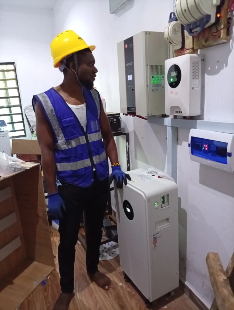 complete installation of 5kva inverter 10kwh battery by Gotech Solar